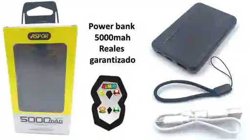 Power Bank Para Telefonos 5000 Ma Reales