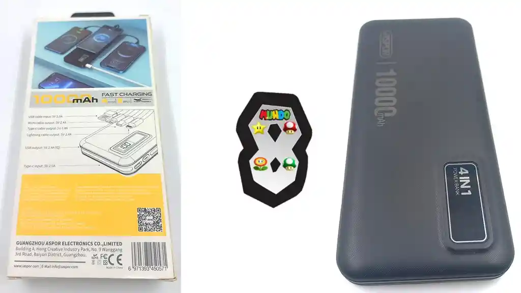 Power Bank Para Telefonos 10.000 Ma Puede Cargar Varios Tlf A La Vez