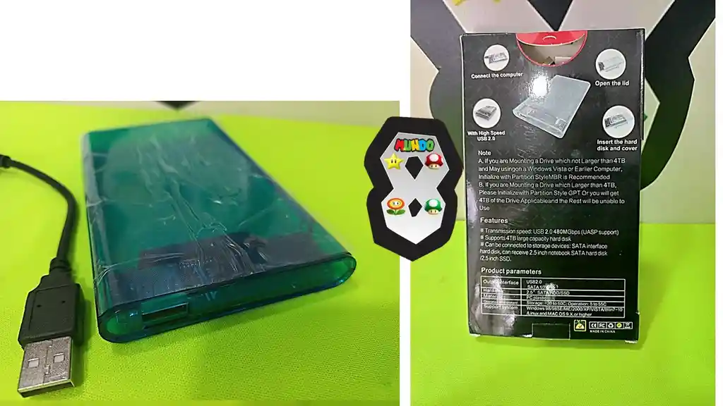Caja Para Disco Duro Sata 2.5 A Usb 2.0