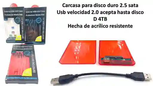 Caja Para Disco Duro Sata 2.5 A Usb 2.0
