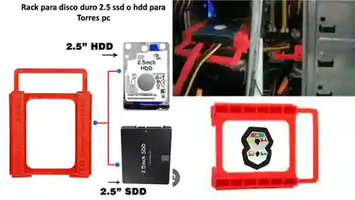 Rack Para Disco Duro Sata 2.5 Para Pc Torre