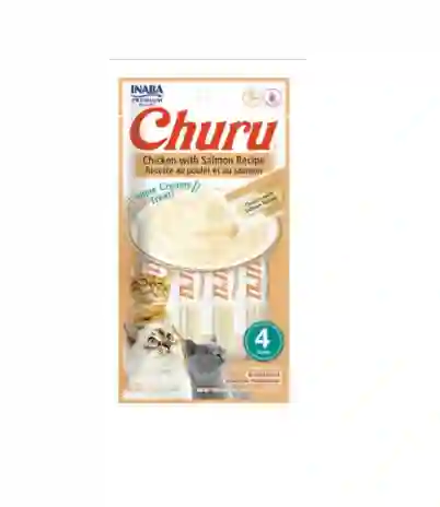 Churu Snack Cremoso Para Gato Receta De Pollo Con Salmón