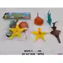 Juguetes Colección Animales Marinos Peces Estrella Goma