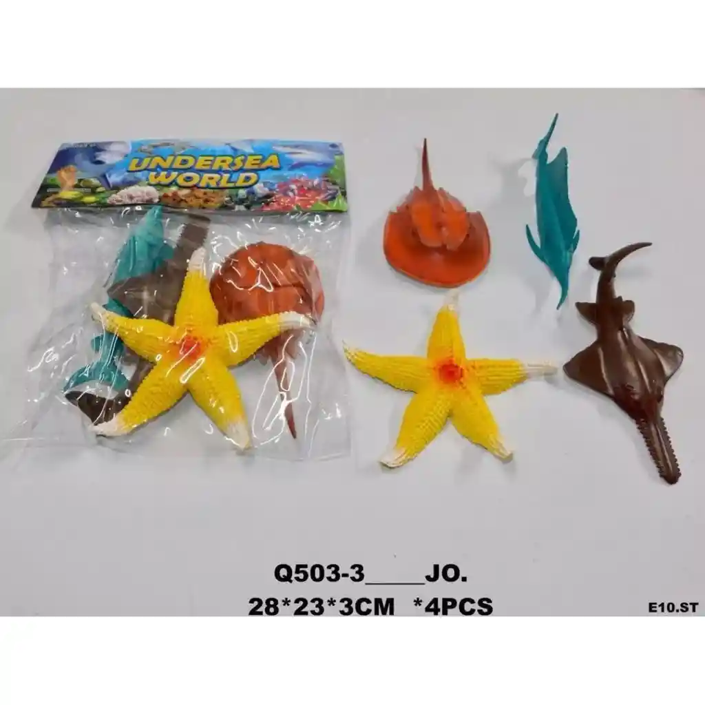 Juguetes Colección Animales Marinos Peces Estrella Goma