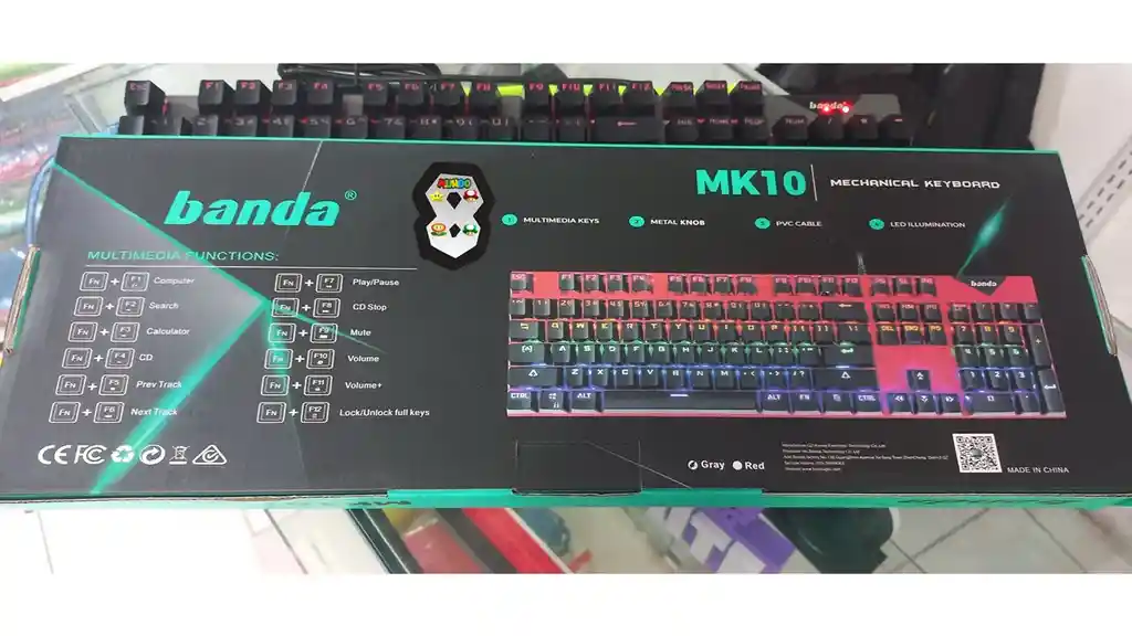 Teclado Mecanico 100% Luz Rgb