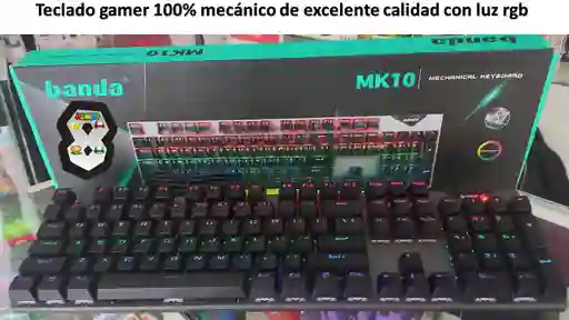 Teclado Mecanico 100% Luz Rgb