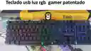 Teclado Y Mouse Luz Rgb Tipo Gamer