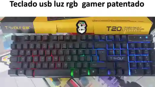 Teclado Y Mouse Luz Rgb Tipo Gamer