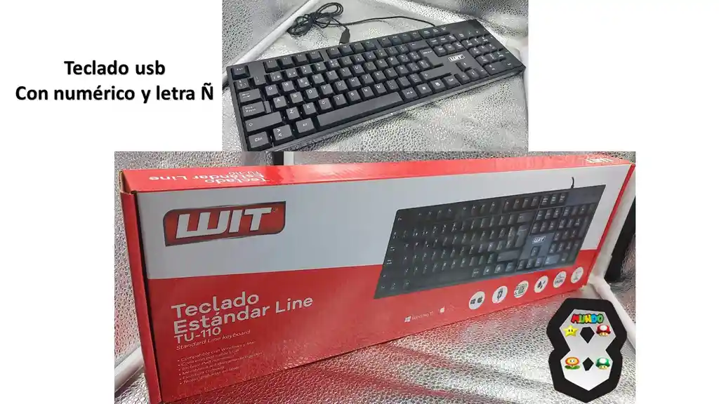 Teclado Usb Grande Con Numerico