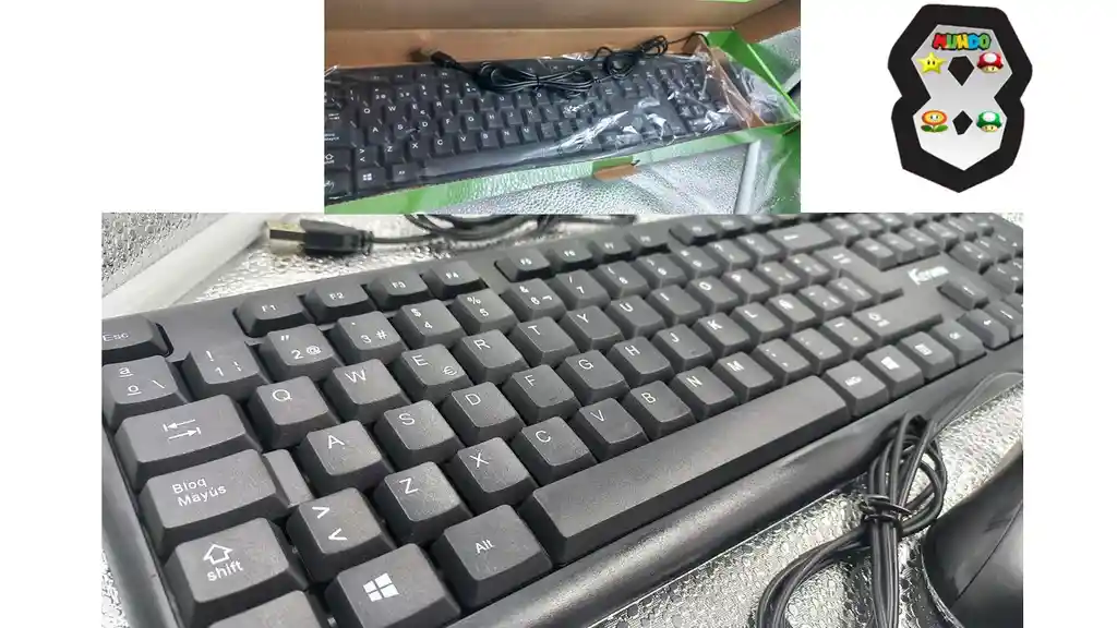 Teclado Y Mouse Usb Grande