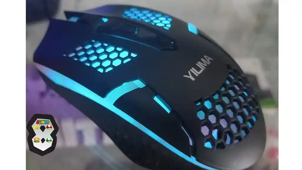 Teclado Y Mpose Tipo Gamer Base Metal Luz Rgb Yilima