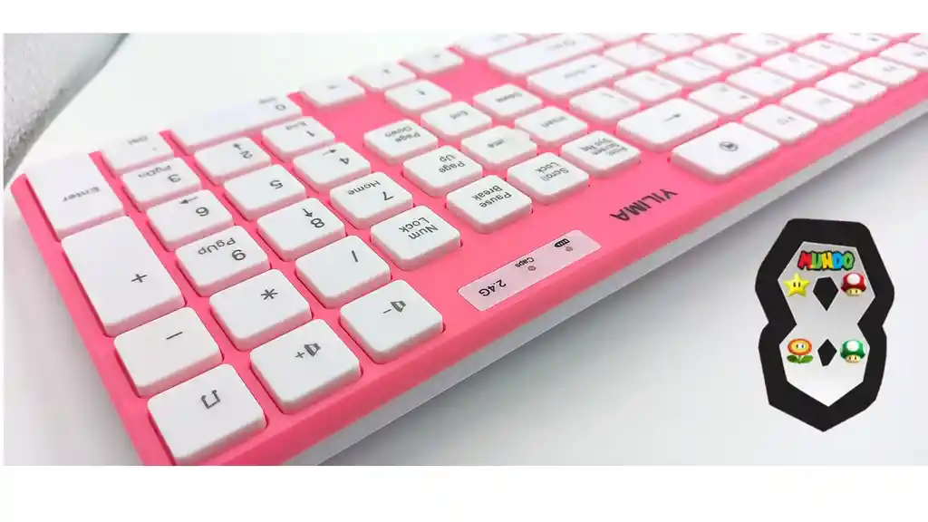 Teclado Y Mouse Inalambrico Azul O Rosa