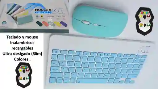 Teclado Y Mouse Inalambrico Recargable Ultra Slim