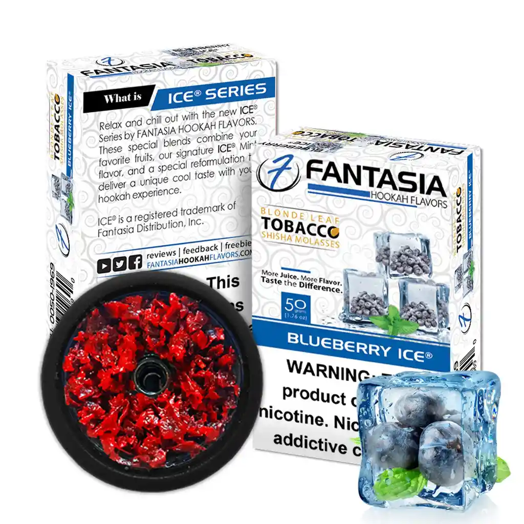 Fantasia Hookah Shishas Blueberry Ice 50g