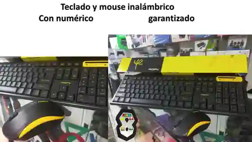 Teclado Y Mouse Inalambrico Grande