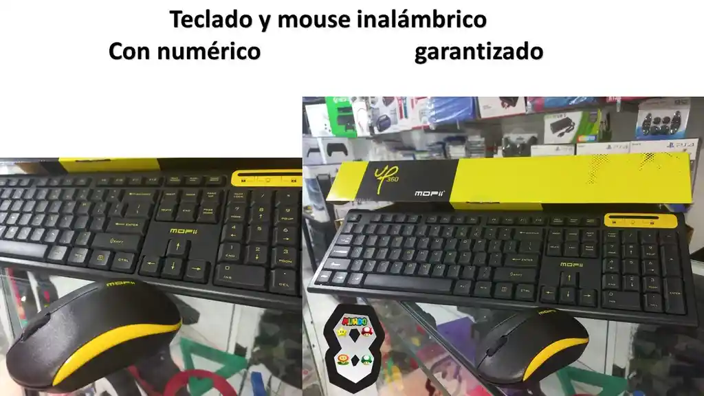 Teclado Y Mouse Inalambrico Grande