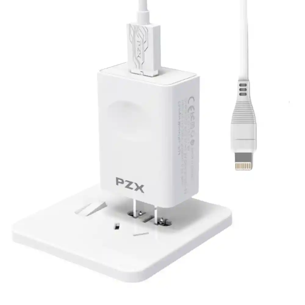 Cargador + Cable Tipo Iphone Para Celular 5a Qc 5.0 25w Pzx P34