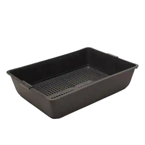 Arenera Savic Con Red De Limpieza Gris Oscuro - 41x29x10 Cm
