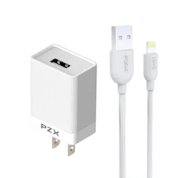 Cargador + Cable Tipo Iphone Para Celular 2.4a Pzx C890