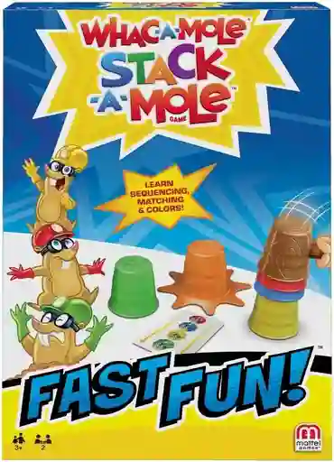 Juego De Mesa Whacamole Viajero Fast Fun Mattel Original