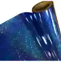 Papel Regalo Metalizado Holograma Pliego Azul