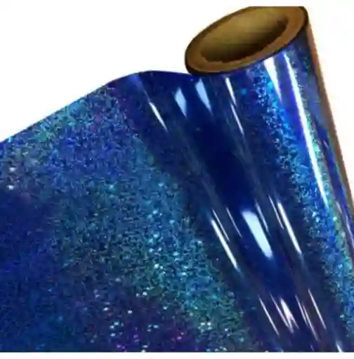 Papel Regalo Metalizado Holograma Pliego Azul