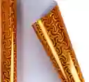 Papel Regalo Metalizado Holograma Pliego Naranja