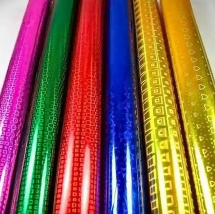 Papel Regalo Metalizado Holograma Pliego Verde