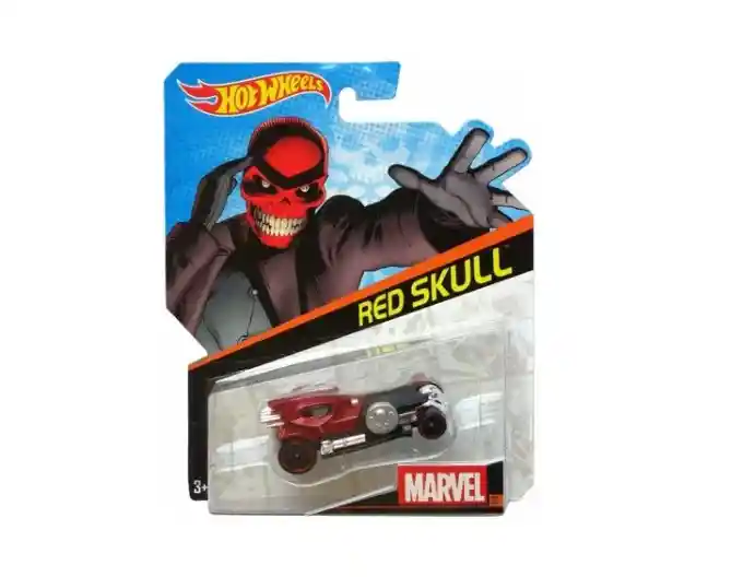 Carrito Carro Hot Wheels Marvel Red Skull Colección