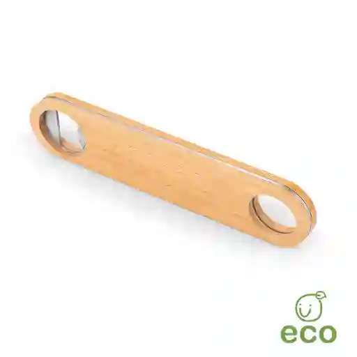 1 Destapador Acero Madera Bamboo Largo Profesional De Colgar