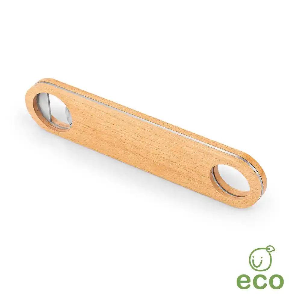 1 Destapador Acero Madera Bamboo Largo Profesional De Colgar