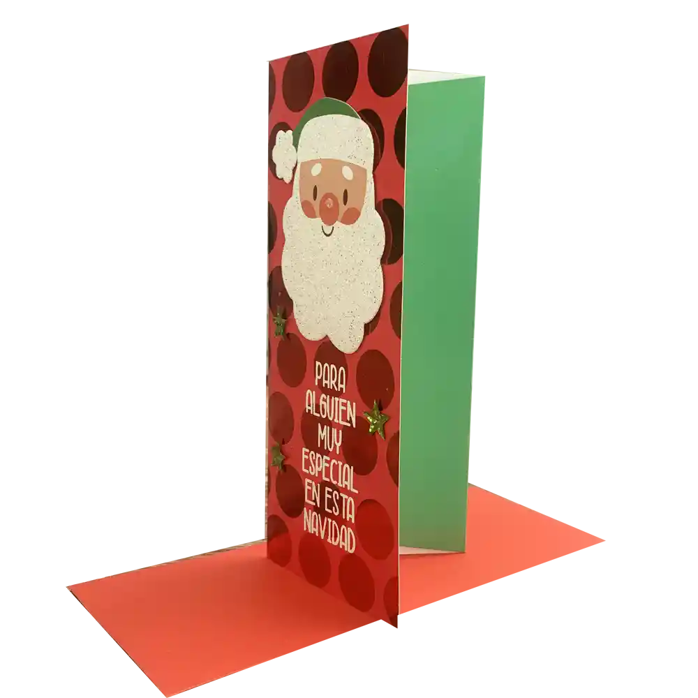 Pack De 6 Tarjetas Para Billete O Bono Navidad Rt