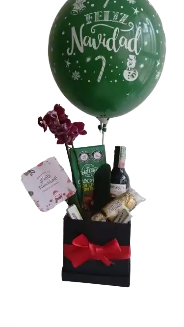 Arreglo Con Vino Y Orquídea
