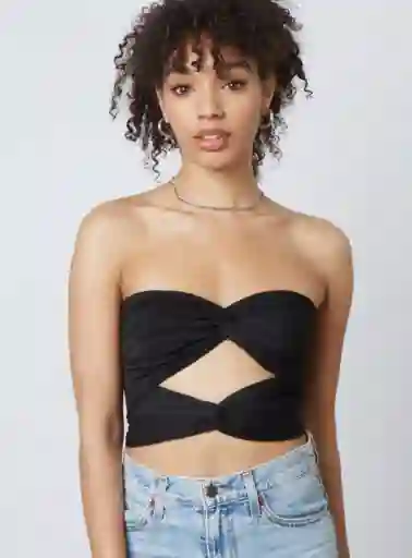 Crop Top Berenice Negro T Xs-s