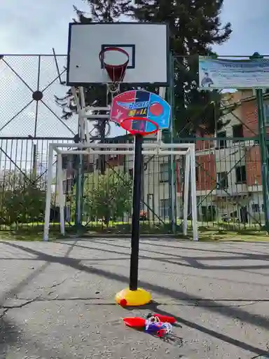 Cancha Baloncesto Aro Tablero Basketball Portable Niños