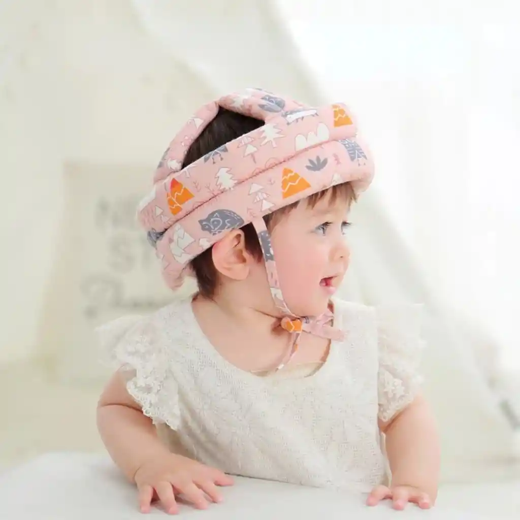 Casco Gorro Protector De Cabeza Ajustable Para Bebe