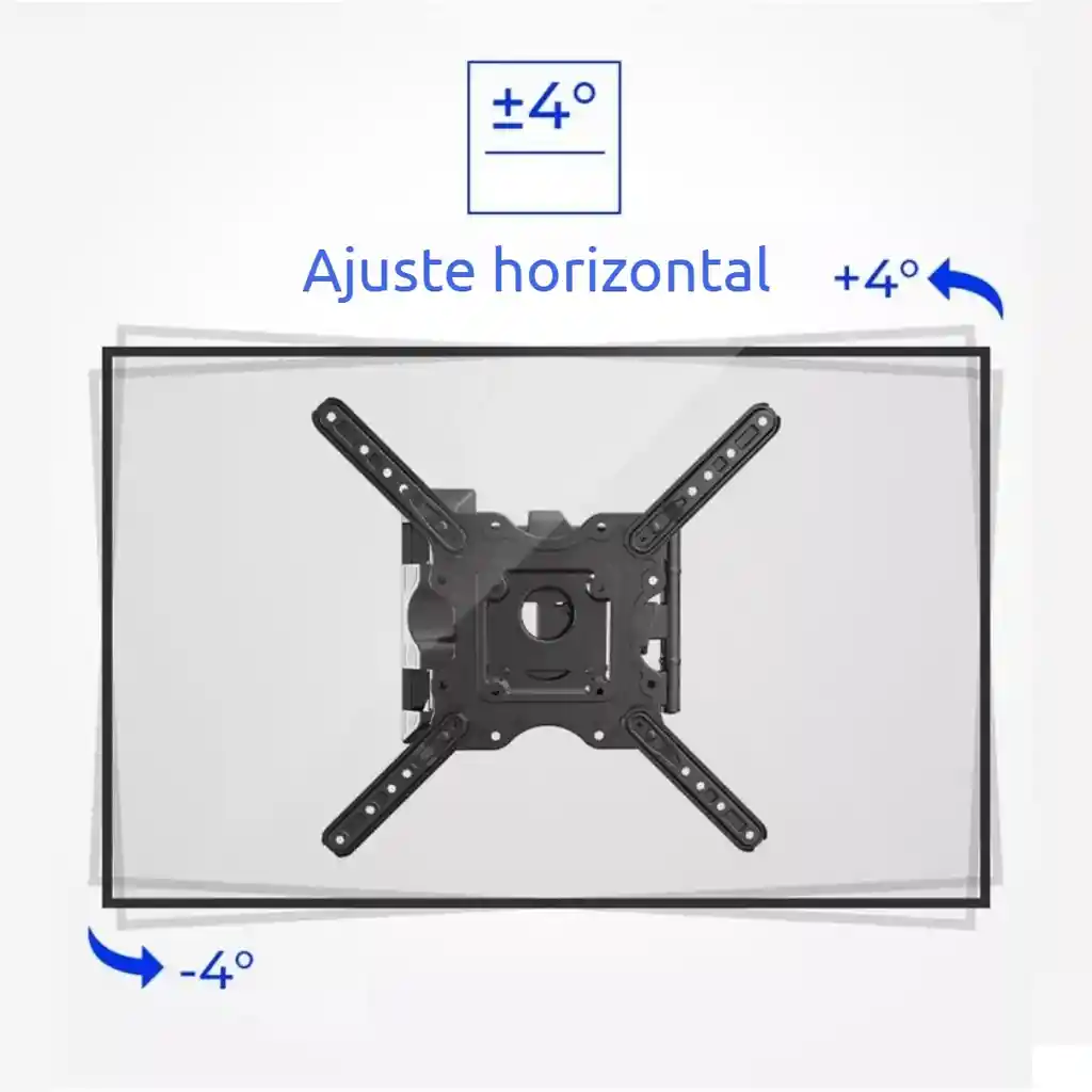 Soporte Base Pared Móvil Con Giro Tv 32 37 43 48 50 55 58"