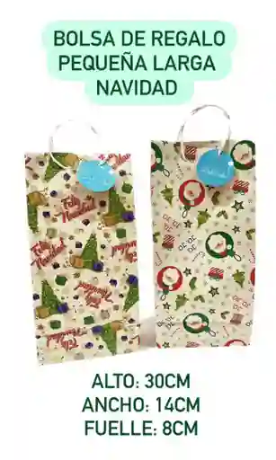 Bolsa Regalo Navidad Pequeña Larga