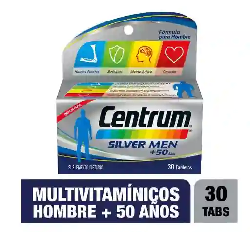 Centrum Silver Men 30 Tabletas Suplemento