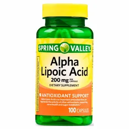 Spring Valley Alpha Acido Lipoico 200 Mg 100 Capsulas