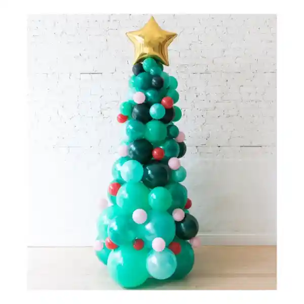 Árbol De Navidad En Globos