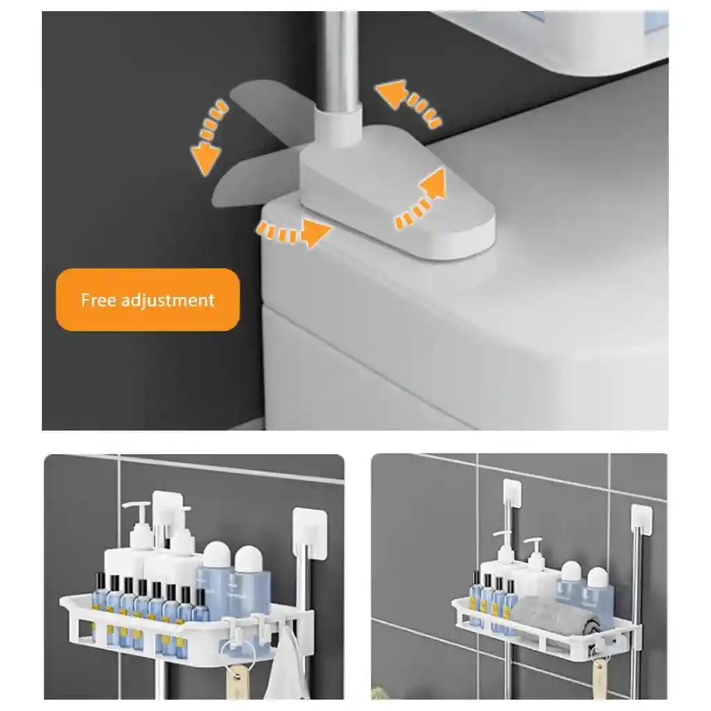 Estante Sobre El Tanque Del Inodoro 2 Niveles