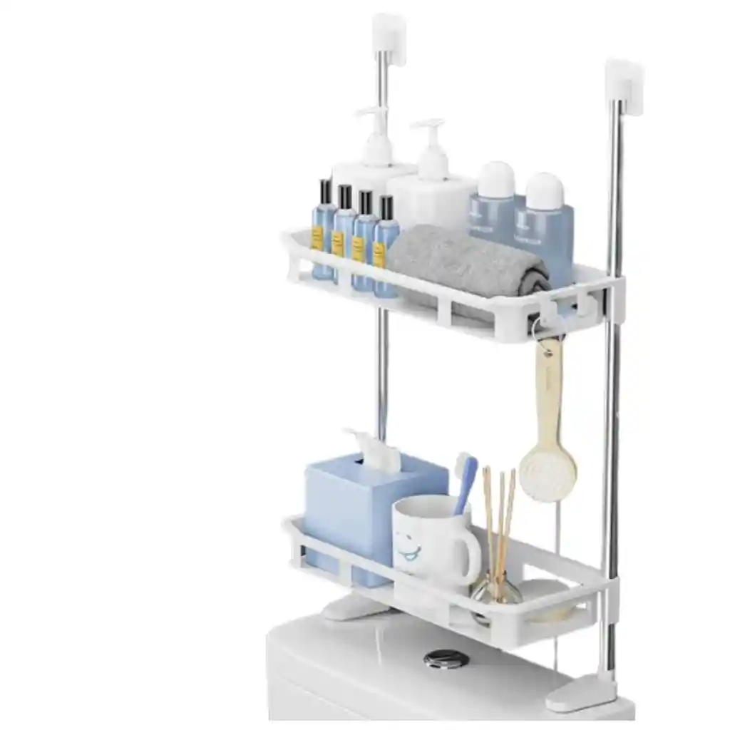 Estante Sobre El Tanque Del Inodoro 2 Niveles