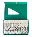 Domino Verde Portable 28 Piezas Estuche De Sobre Juegos De Mesa