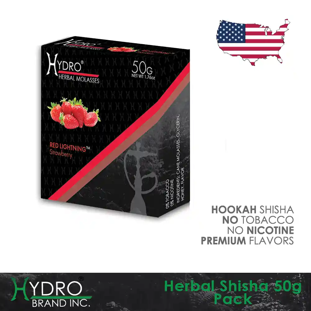 Hydro Herbal Shisha Red Lightning Strawberry 50g