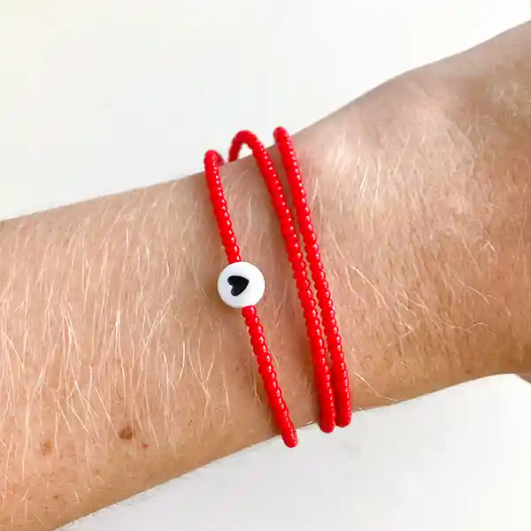 Pulsera Larga Love Yourself First - Rojo