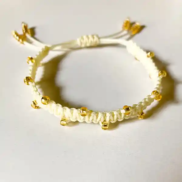 Pulsera Tejida - Dorado