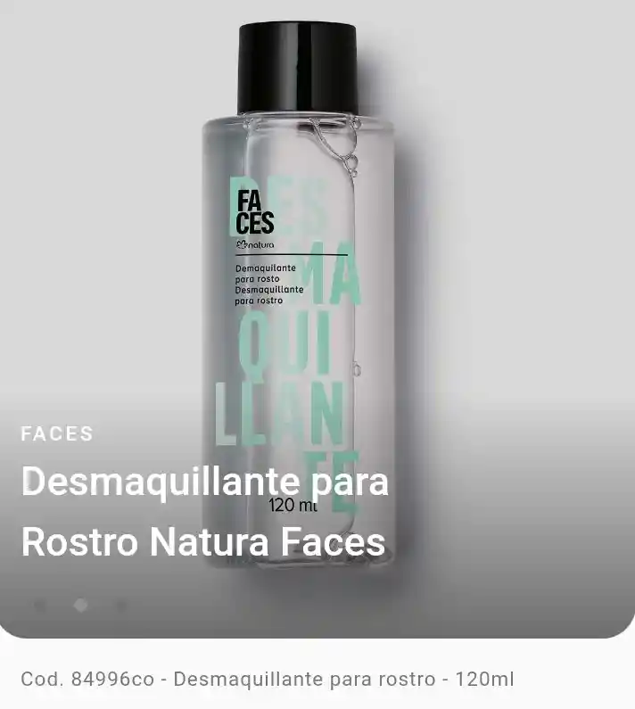 Natura - Desmaquillante Para Rostro - Faces