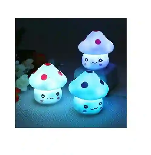 Mini Lampara Hongo Led De Noche Para Niños/as/ Regalo 7cm