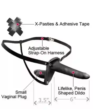 Arnes Doble Super Double Penetrix Strap-on Lesbico Unisex